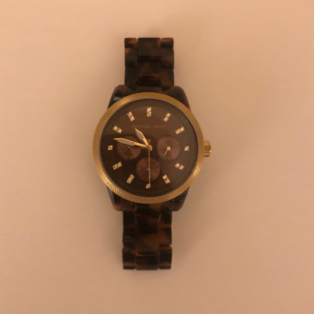 Tortoise Michael Kors Watch